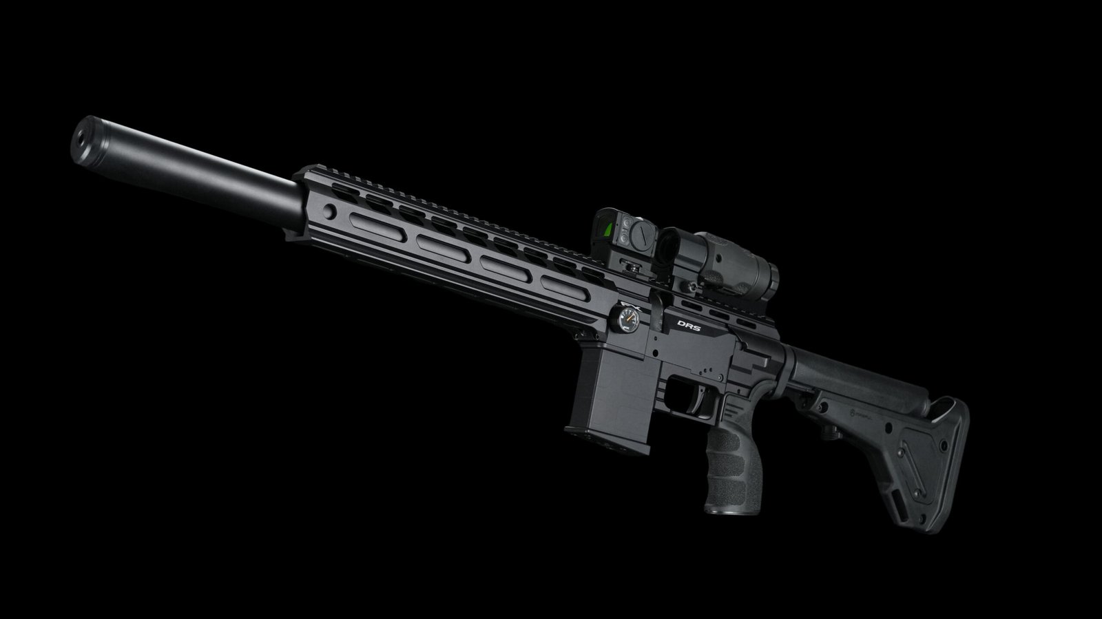 AngledUpLeftSideBBG-scaled FX DRS Tactical .22/700 PCP Air Rifle - Image 1