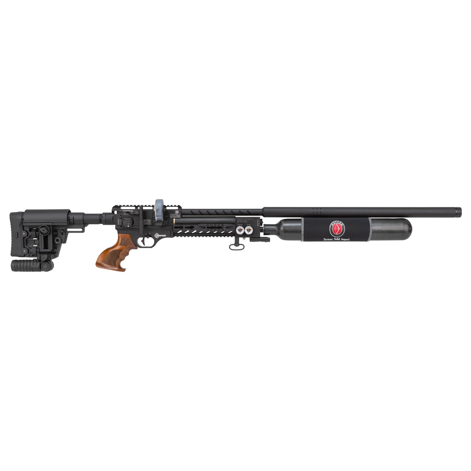 Factor-Sniper-Longright-side (1) Refurbished Factor Sniper Long | Precision PCP Rifle - Image 1