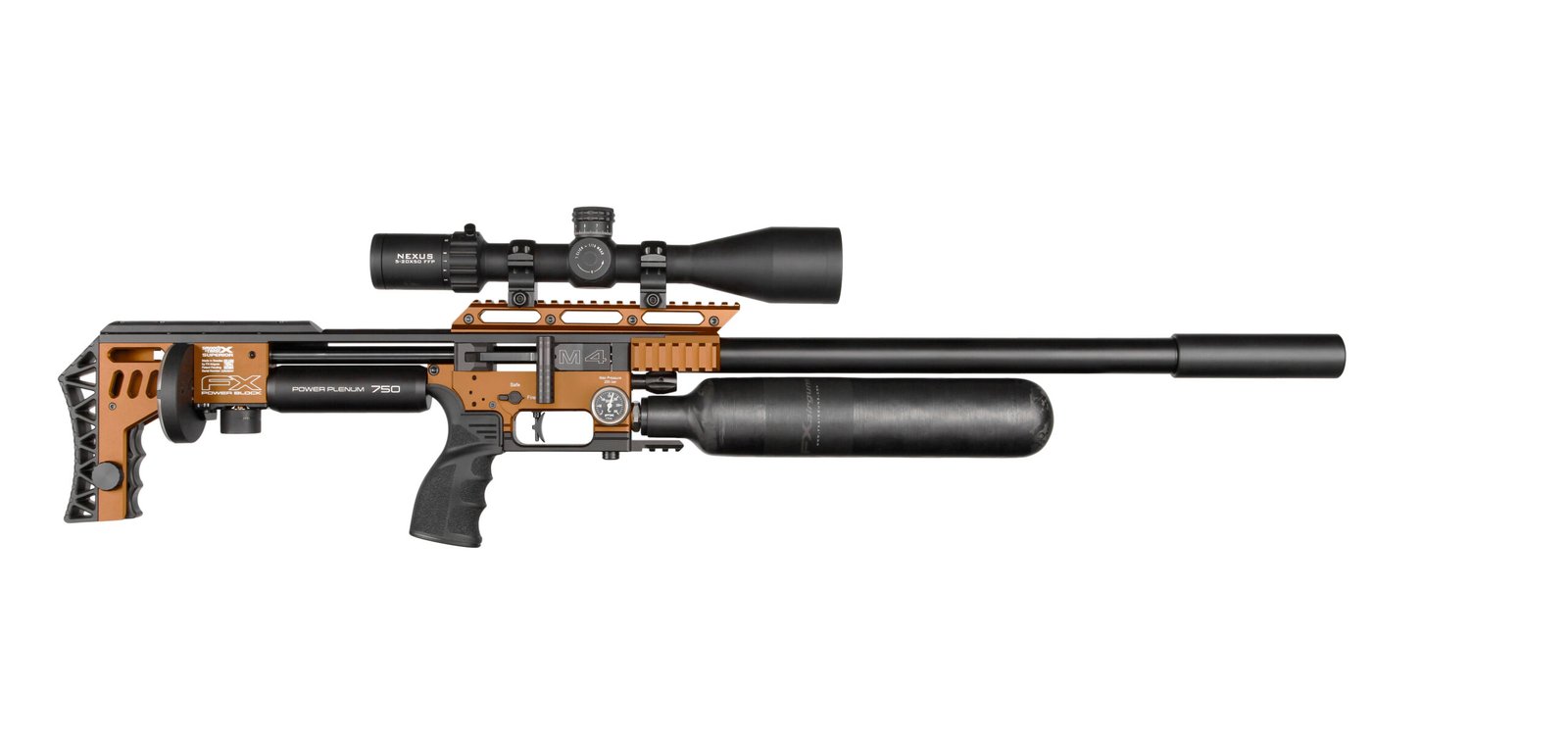 RightsidesniperCAscopeandmodscaled FX Impact M4 Sniper Copper – Precisions Air Armory - Image 1